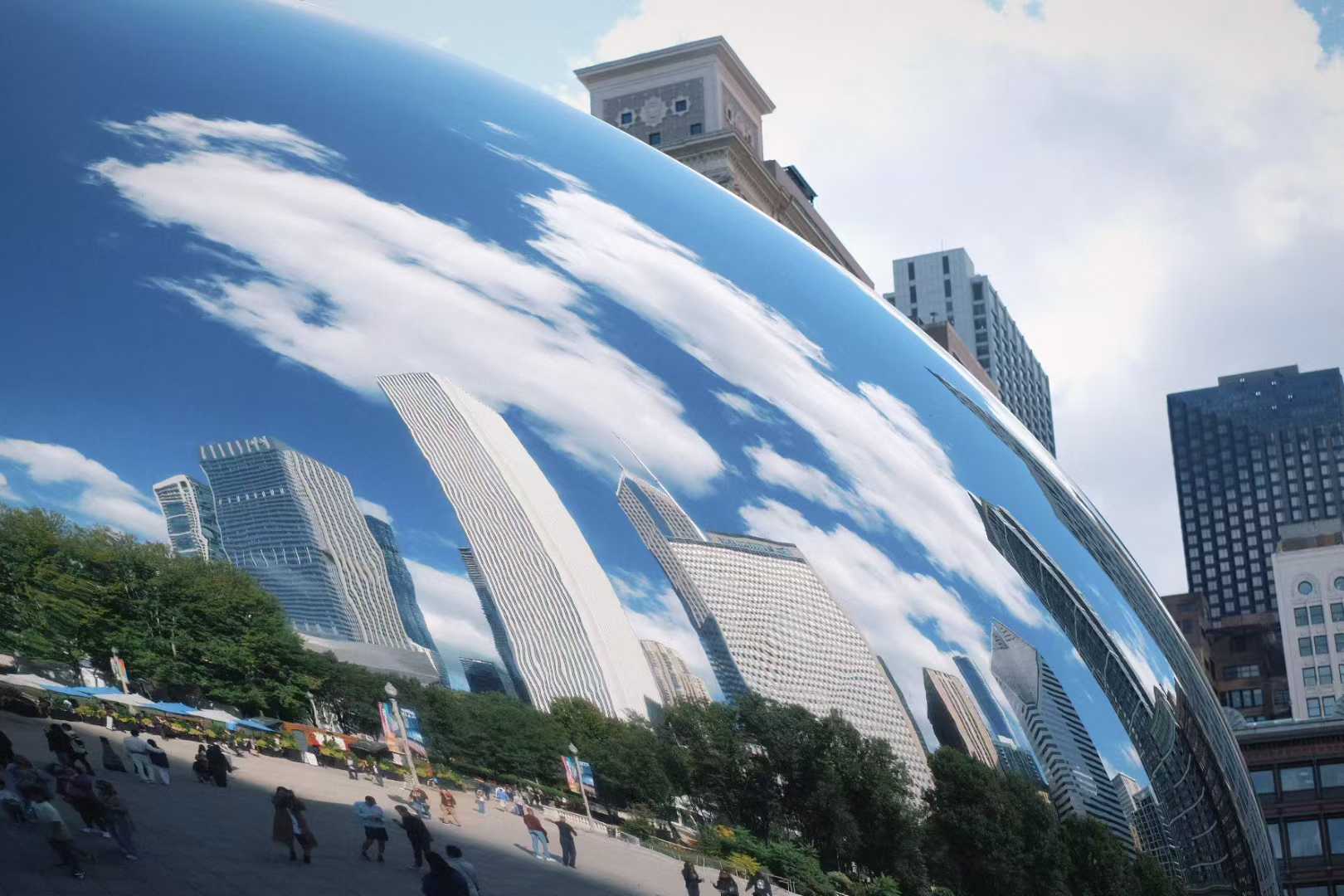 Cloud Gate at the Millennium Park
