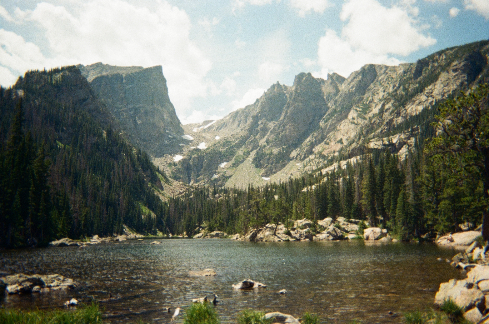 Alpine Lake in the Rocky Mountains